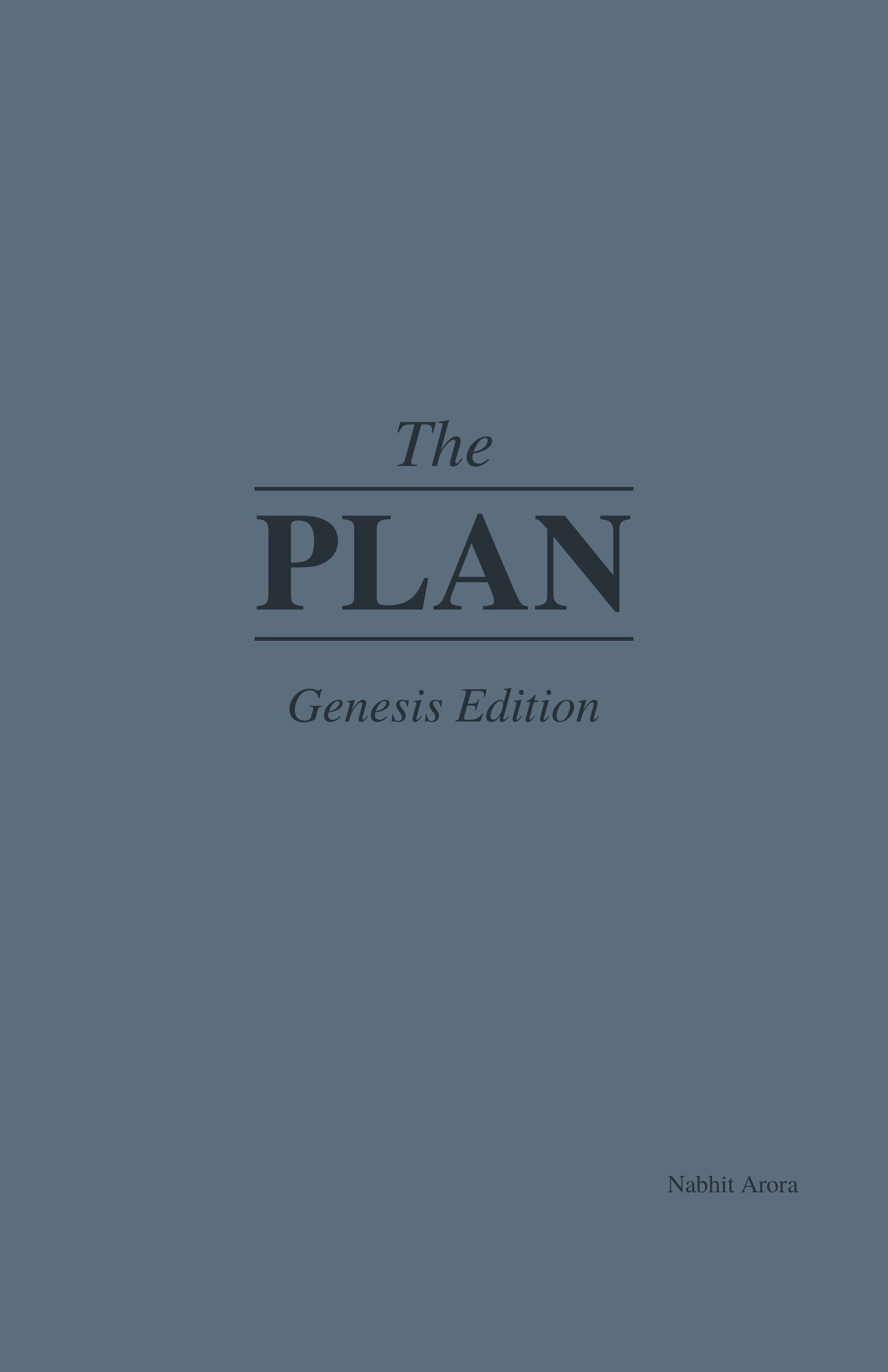 The Plan: Complete Set — All Five Editions