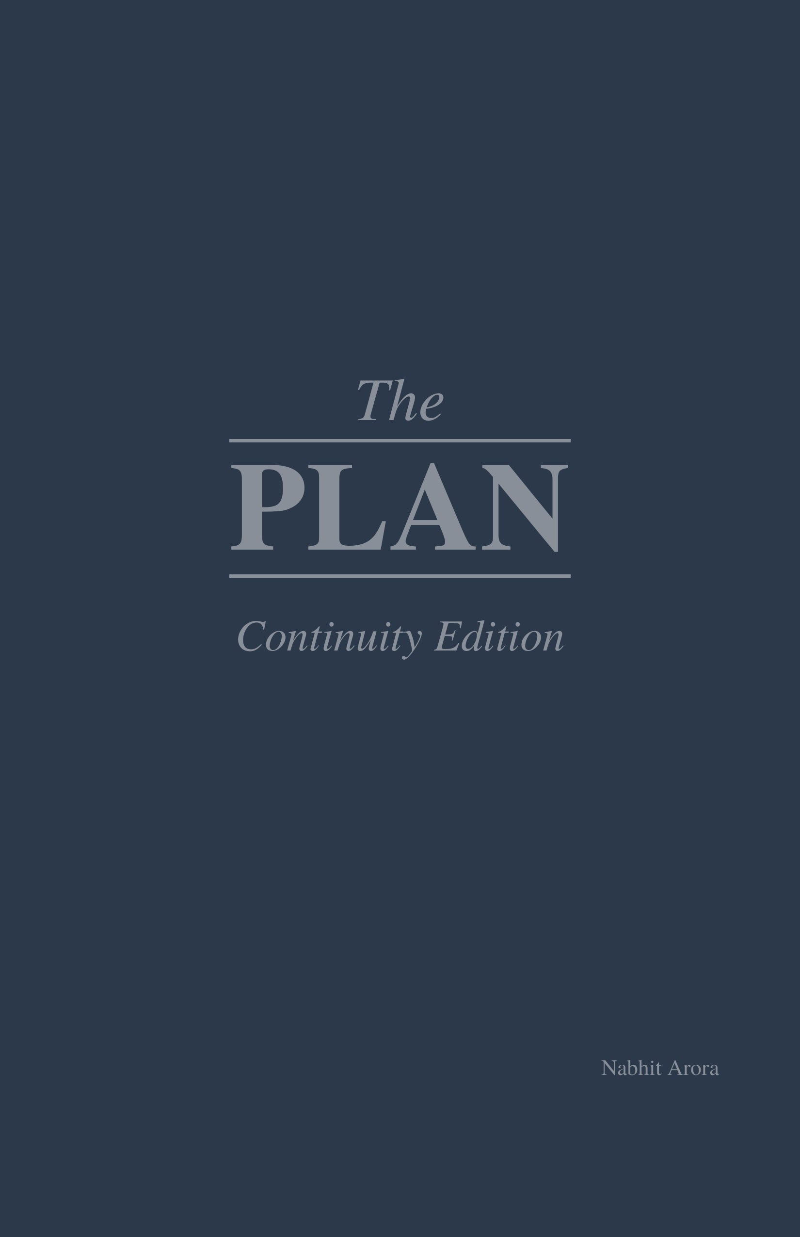 The Plan: Complete Set — All Five Editions