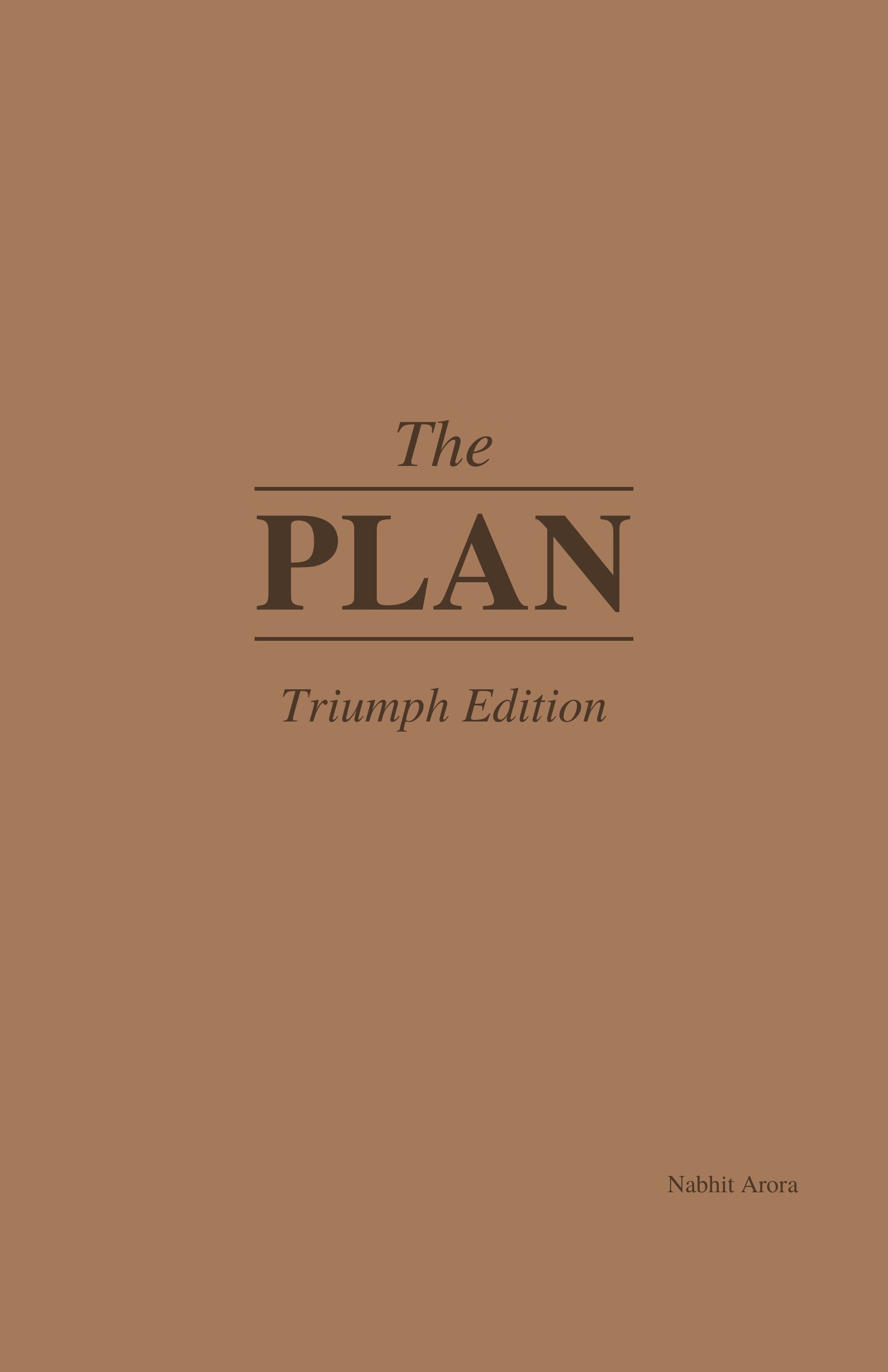 The Plan: Complete Set — All Five Editions