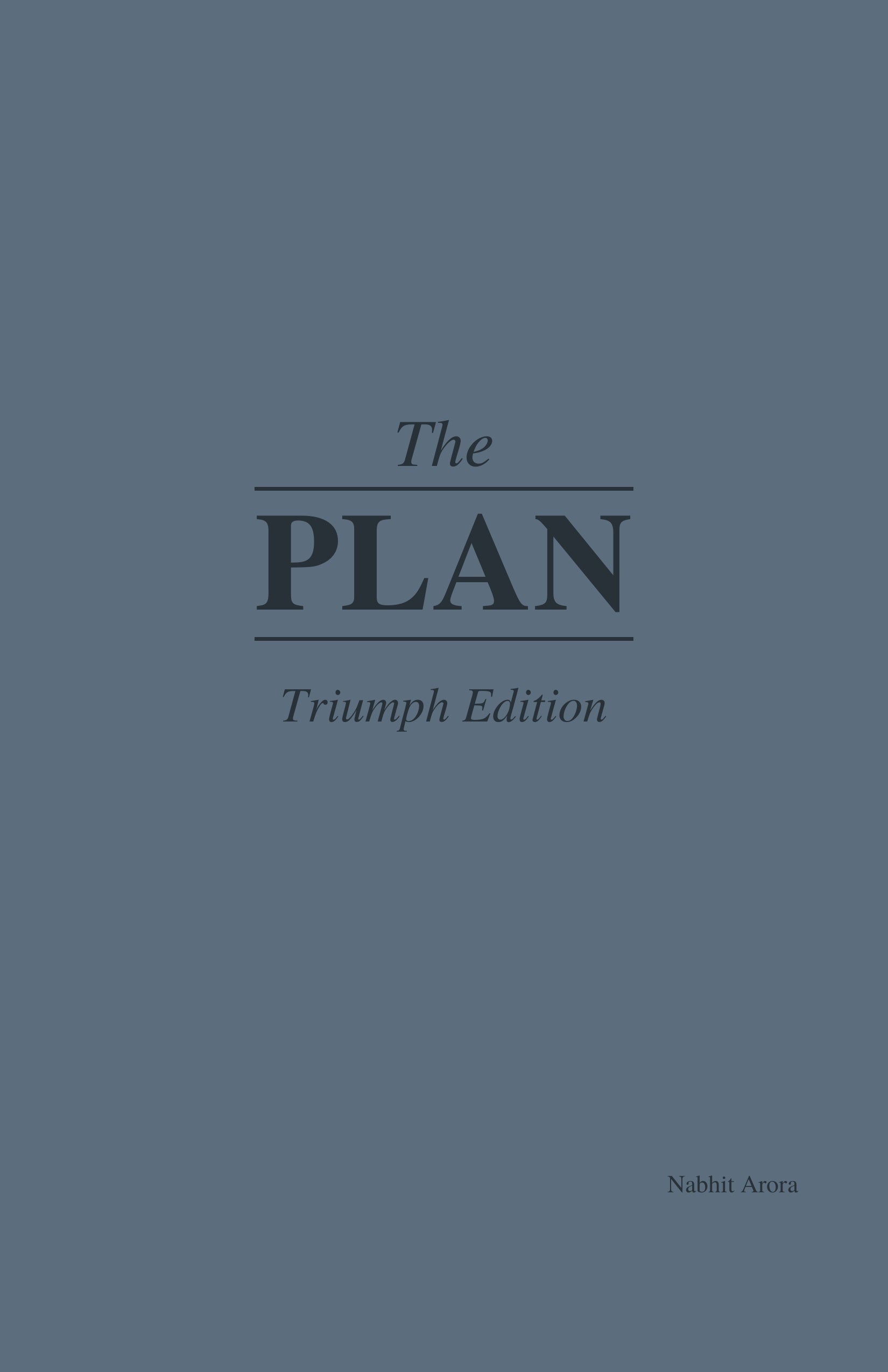 The Plan: Complete Set — All Five Editions